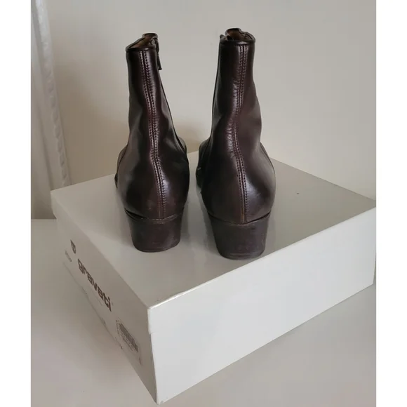 Gravati Corona Brown Butter Calf Leather Ankle Boot - Picture 2 of 8